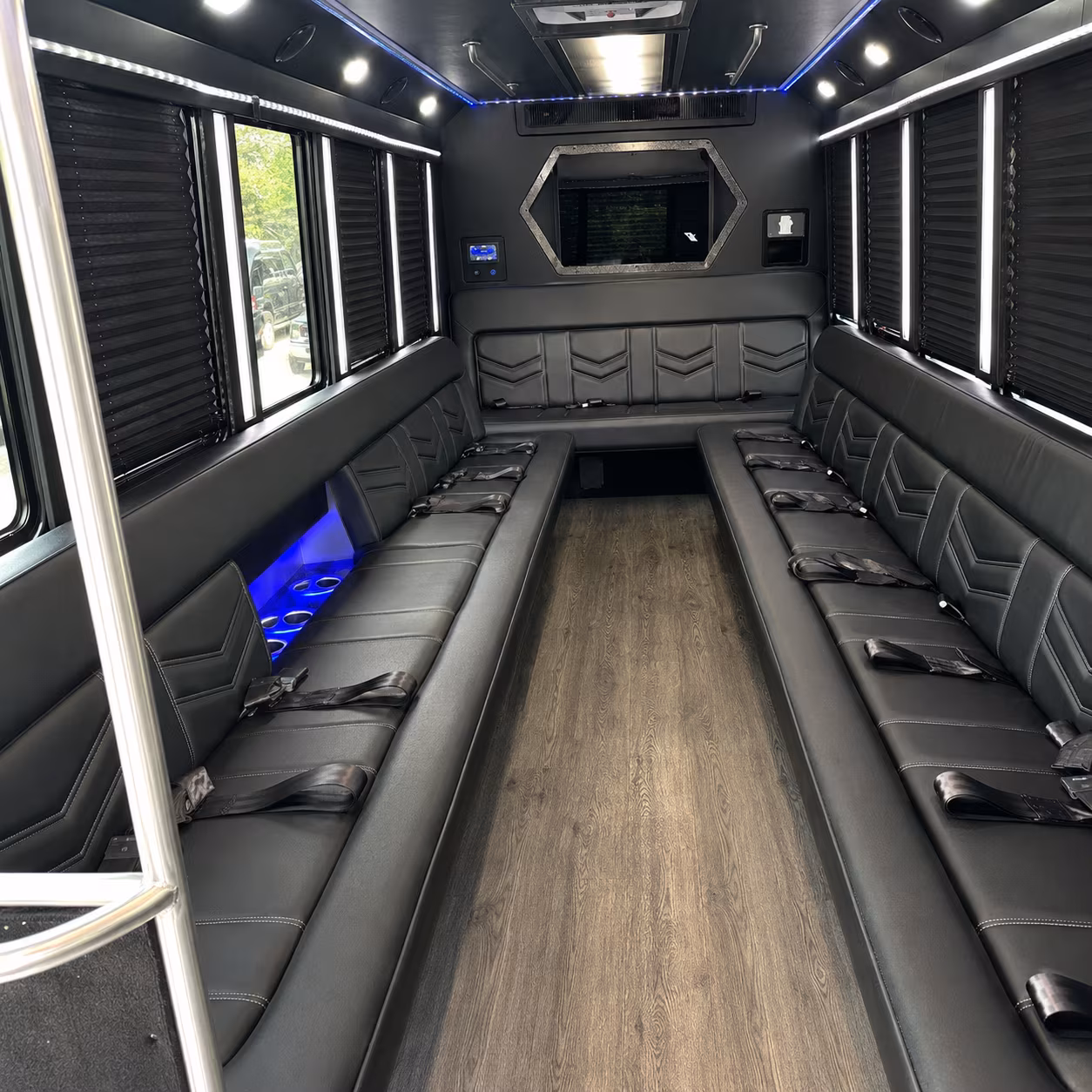 hit every photo stop in your irving party bus before the dance