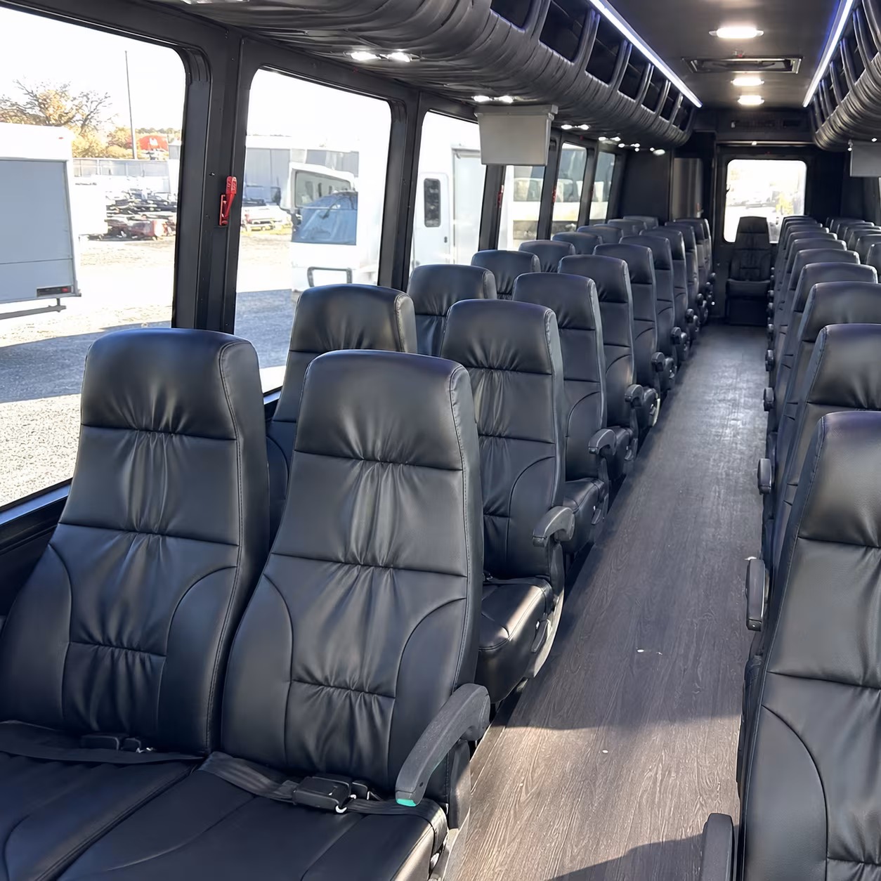 irving military base transfer and troop movement buses